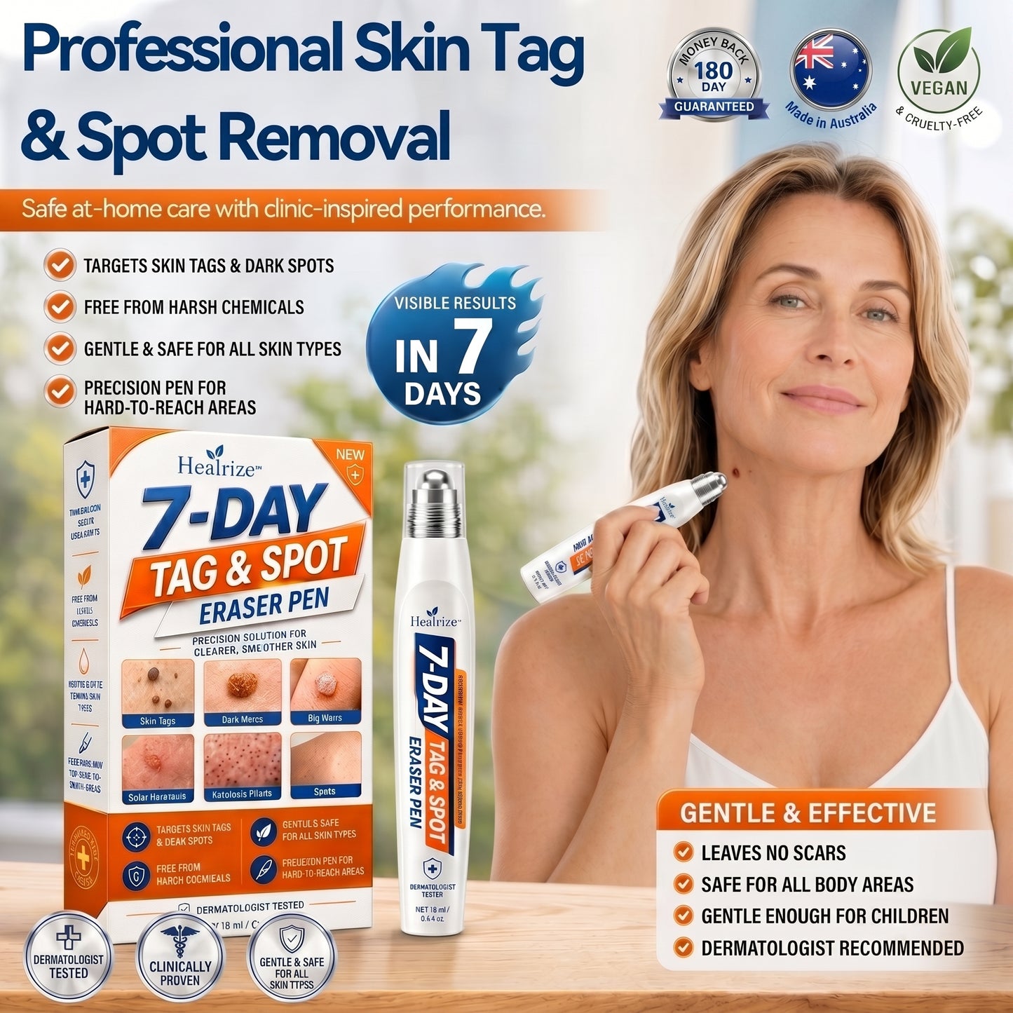 𝐏𝐡𝐚𝐫𝐦𝐚𝐜𝐢𝐬𝐭 𝐑𝐞𝐜𝐨𝐦𝐦𝐞𝐧𝐝𝐞𝐝 🎁🎁𝑯𝗲𝙖𝐥𝒓𝗶𝙯𝗲® 7-𝐷𝑎𝑦 𝗧𝐚𝐠 & 𝗦𝗽𝐨𝐭 𝐄𝐫𝒂𝒔𝒆𝒓🪄(Zero 𝐏𝐚𝐢𝐧, Zero 𝐒𝐜𝐚𝒓𝒔 Rollerball)👩‍⚕️
